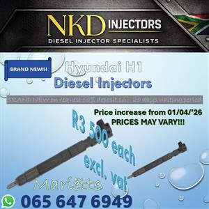 Diesel Injectors BRAND NEW H1 Hyundai Delphi