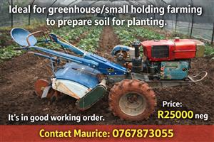 Walk behind tractor/rotavator