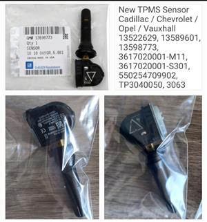 Opel tyre valves and TPMS tyre pressure sensors 