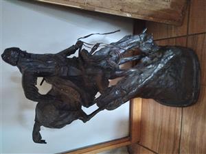  Frederic Remington Sculpture mountain man for sale