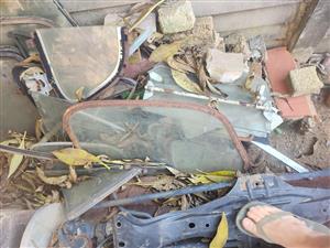 Old car glass Clearing out