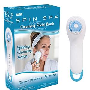 New Spin Spa Facial/body Electric Cleansing,exfoliate,scrub Brush