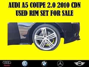 Audi A5 Coupe 2.0 2010 CDN Used Rim Set For Sale
