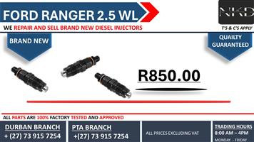 Ford Ranger 2.5 WL Diesel Injectors 