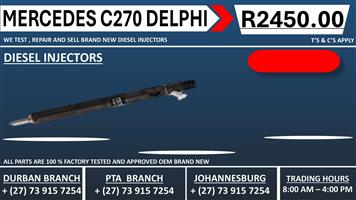 Mercedes C270 Delphi Diesel Injectors 