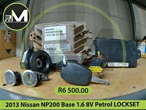 2013 Nissan NP200 Base 1.6 8V Petrol LOCKSET(K7M)  MV0693
