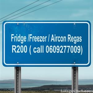 FRIDGE / AIRCON REGAS R200 - ALL AREAS COVERED - NO CALL OUT FEE