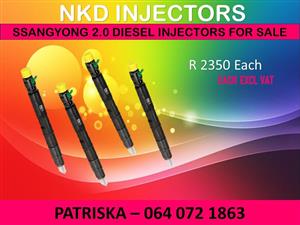 DIESEL INJECTORS NEW OR RECON FOR SSANGYONG 2.0