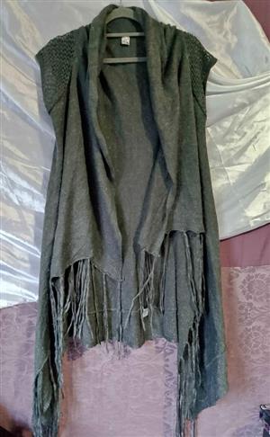LADIES SMALL FRINGE CARDIGAN
