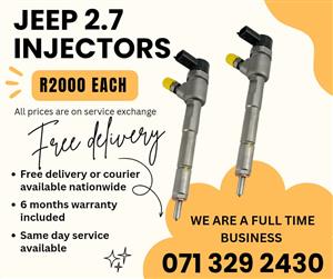 JEEP 2.7 injectors FOR SALE WITH WARRANTY 