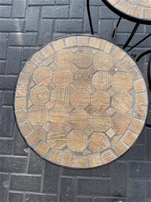 Round Mosaic Side Tables