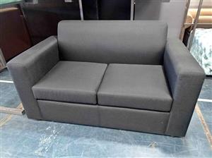Two seater couch- black