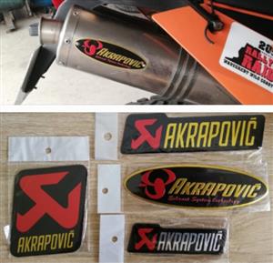 Akrapovic exhaust sticker