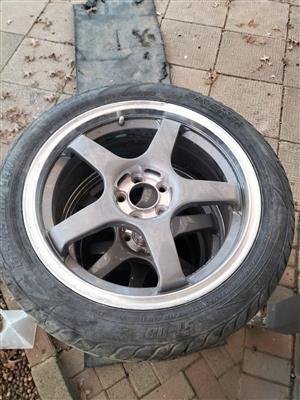 17" mags 5x100pcd fits VW Golf, Jetta, Beetle, Passat, Toyota Corolla, Celica, S