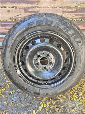Mercedes Vito spare rim with brand new tyre