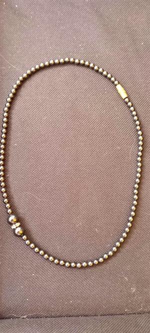 Hematite necklace root chackra