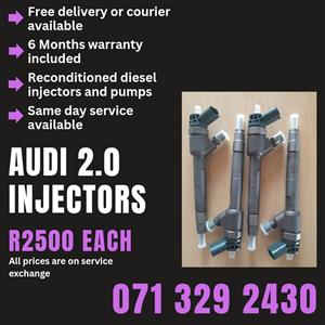 AUDI 2.0 INJECTORS FOR SALE WITH WARRANTY 