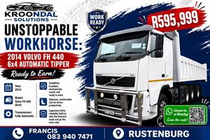 2014 Volvo FH440 6x4 tipper truck - 10 cube