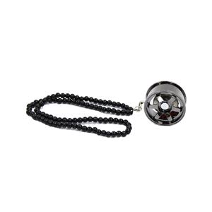 JDM Alloy Wheel Design Mirror Pendant (titanium)