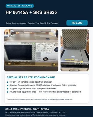 HP 86145A + SRS SR625