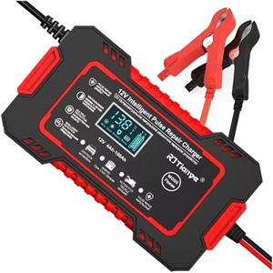 12V 6A Smart Pulse Battery Charger for 2Ah–100Ah Lead-Acid, AGM, Gel – Auto Repa