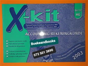 X-Kit - Accounting - Rekeningkunde - Grade 12 - Graad 12 - HG - 2003.