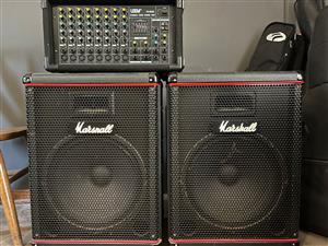 Leem Amplifier with Marshall speakers