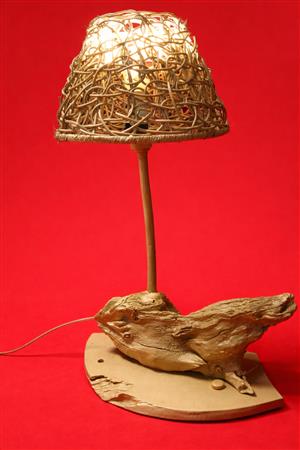 New ornaments and a hand made bed lamp 