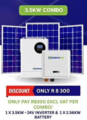 5kW 48V off grid inverter with a 5.12 kWh battery