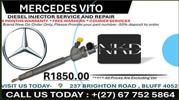 Mercedes Vito Diesel Injectors on Recondition