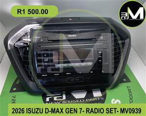 RADIO SET - 2026 ISUZU D-MAX GEN 7