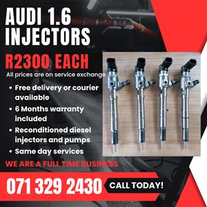 AUDI 1.6 INJECTORS FOR SALE WITH WARRANTY 