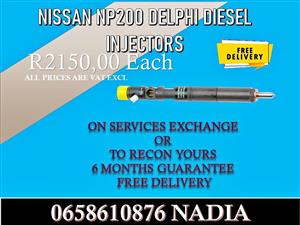 NISSAN NP200 DIESEL INJECTORS RECONDITION OR BAY NEW