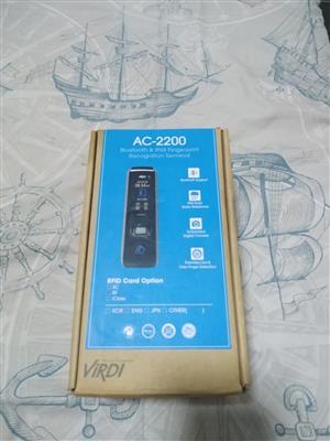 Virdi ac 2200 Bluetooth & ip65 fingerprint recognition terminal