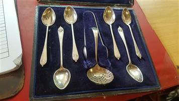 Brass spoon set for sale