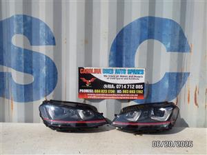 VW Golf 7 GTi left and right side xenon headlight (2013-2020)