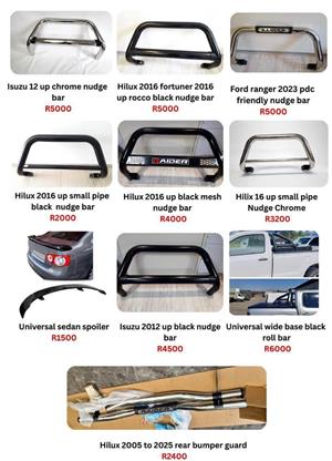 Nudge Bar /Bull Bar Roll Bar/ Sport Bar Side Steps for all bakkies  