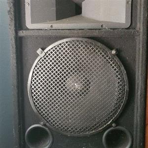 Hire a sound system with 15" EV speakers incl mic