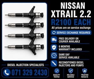 NISSAN X TRAIL YD22 INJECTORS FOR SALE WITH WARRANTY 