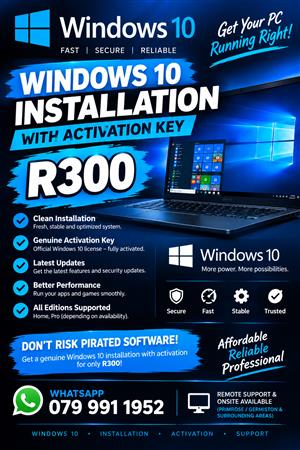 Windows 10 Installation 