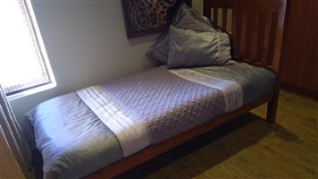 Single Bed and New Mattress