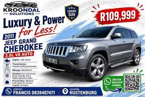 2011 Jeep Grand Cherokee 3.6 petrol automatic