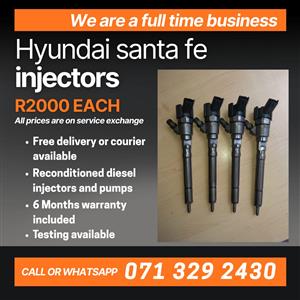 HYUNDAI SANTA FE 2.2 INJECTORS FOR SALE WITH WARRANTY 