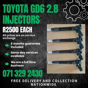 TOYOTA GD6 2.8 INJECTORS FOR SALE WITH WARRANTY 