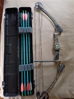 Genesis NASP Boog met 6 nuwe pyle in tas 