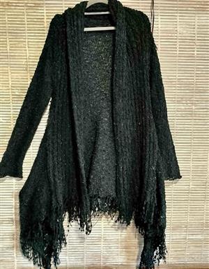 LADIES LARGE WATERFALL CARDIGAN