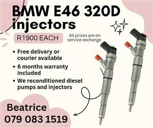 BMW E46 320D INJECTORS FOR SALE WITH WARRANTY 