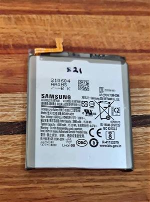 Samsung  s21 replacement semi used Original battery  I don't fit