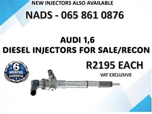 AUDI 1,6 DIESEL INJECTORS FOR SALE / RECON WITH WARRANTY DESPATCH