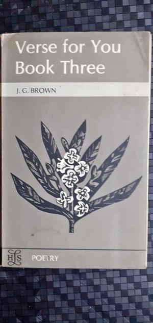 Verse for you book 3 - JG Brown 1 hard cover  1 soft cover 